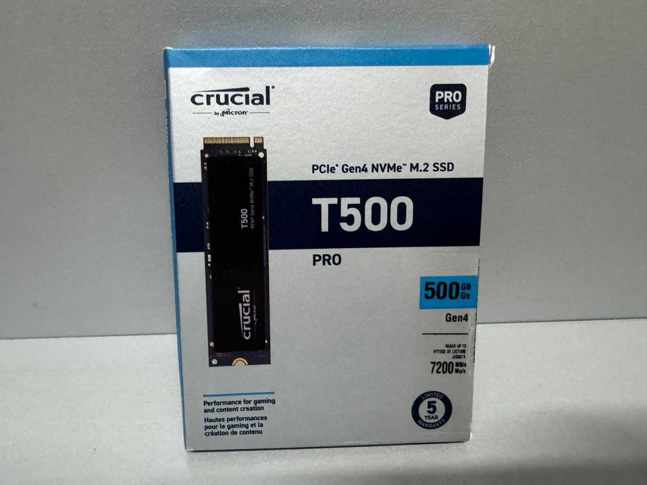 SSD накопичувач Crucial T500 500 GB (CT500T500SSD8) Новий!