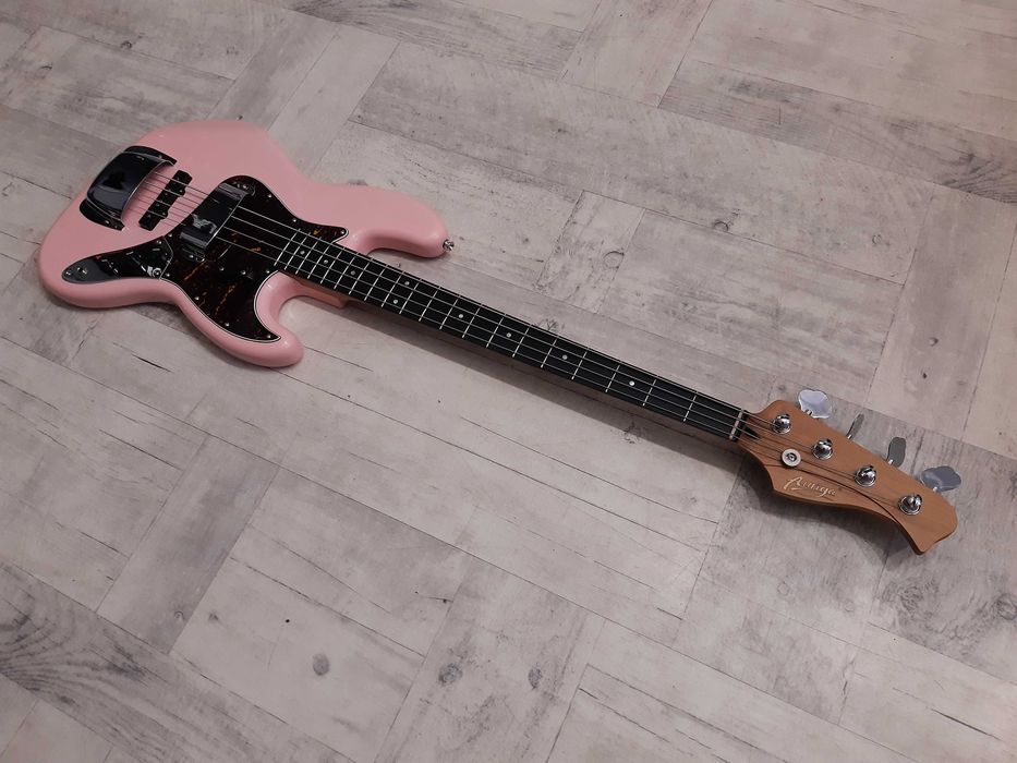 Gitara Basowa Auriga Jazz Bass -Pink- wysyłka Gratis lub zamiana
