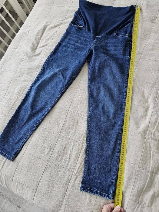 Джинси для вагітних сині Mom, M, 550 грн.