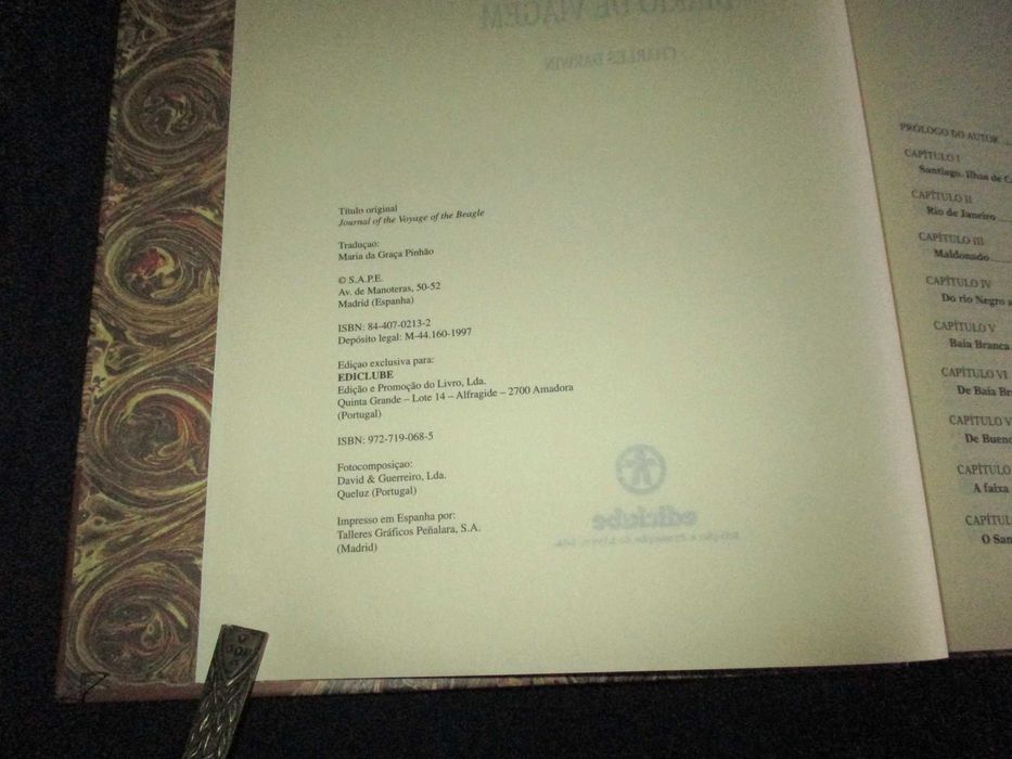 Livro Diário de Viagem Charles Darwin Ediclube