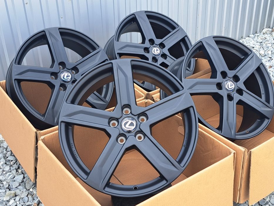 Alufelgi 18 Nowe 5x114,3 ET45 LEXUS IS GS RC LS ES UX BROCK Czarny matt
