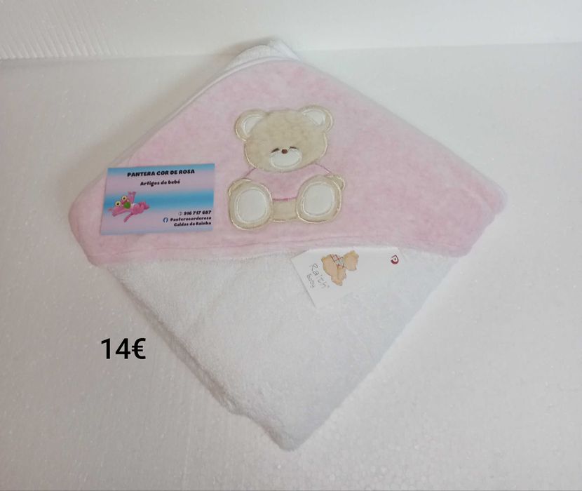 Conjunto de bébé rosa, tema ursinho