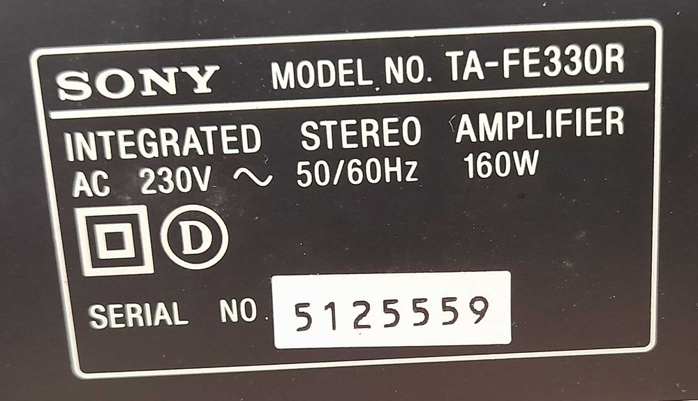 Amplificador Sony Stereo Integrado mod. TA-FE 330R