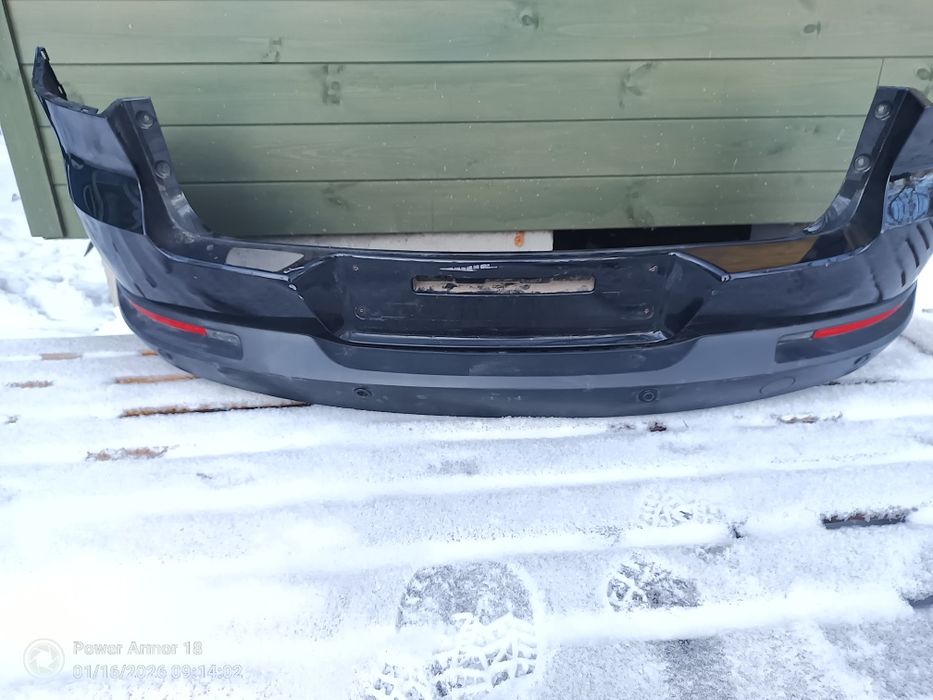 Бампер задній Фольксваген Тігуан 1, чорний  в зборі