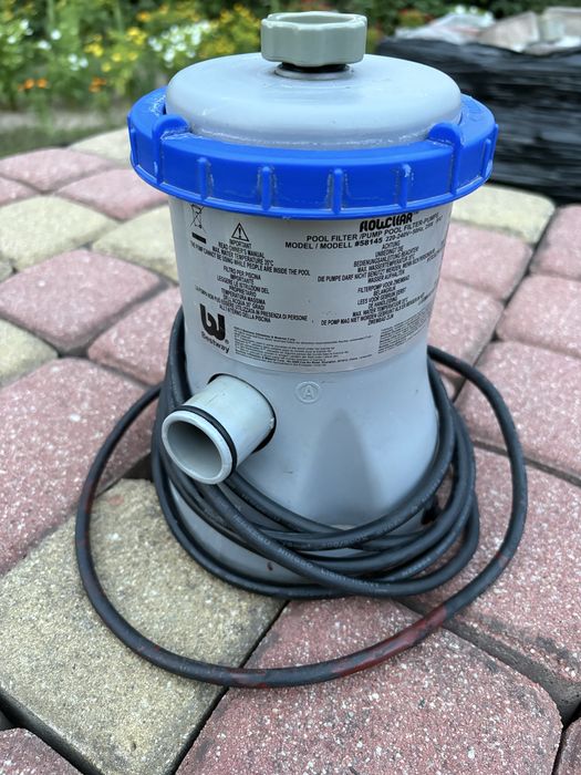 Pompa basenowa do basenu stelażowego rozporowego mała model 58145 25W Flowclear bestway intex węże