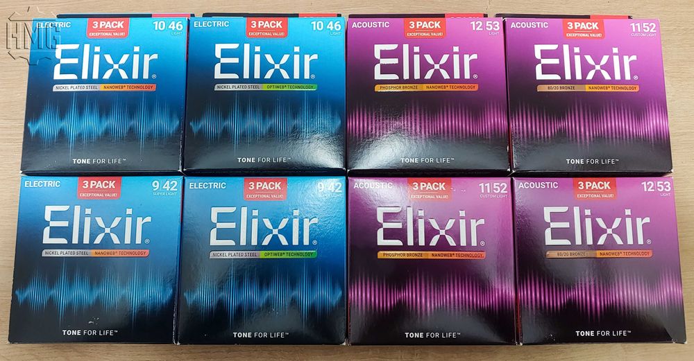 Струни Elixir Ernie Ball D'Addario Dunlop DR GHS Martin (оригінал)