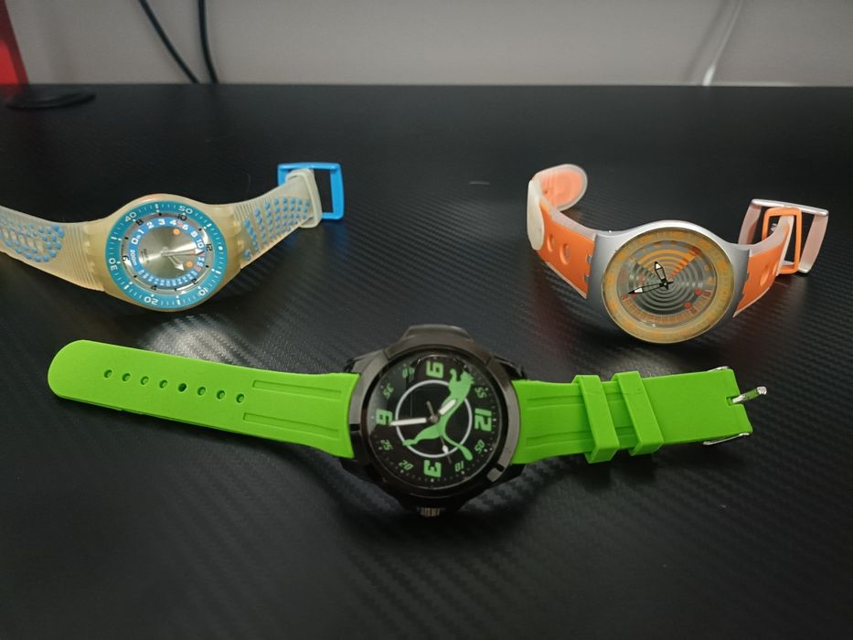 Relógios, swatch scuba e puma