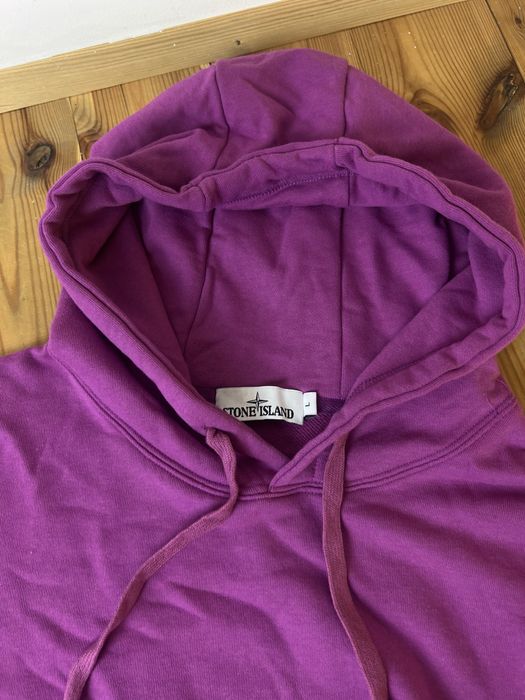 Zip hoodie bluza SI stone island patch patka L fioletowa