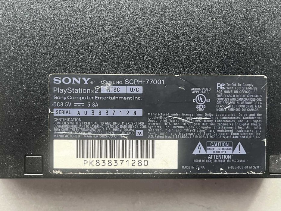 Konsola PS2 PlayStation 2 NTSC USA SCPH-77001 + PAD GRY LEGO STAR WARS 32MB