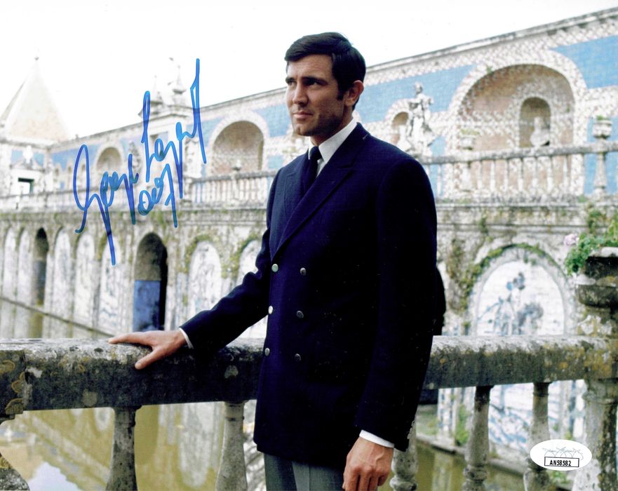 ! AUTOGRAF George LAZENBY fotografia 20x25 cm Certyfikat JAMES BOND