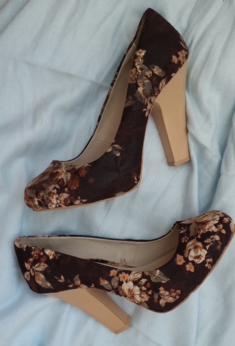 Sapatos padrão floral