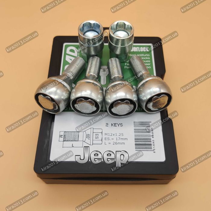 Болты секретки Джип Ренегат Джип Компасс Jeep Renegade Jeep Compass: 1 ...