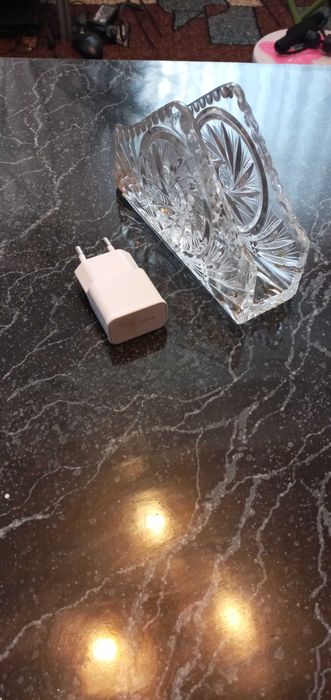 Хрустальная пепельница и салфетница. Польша.