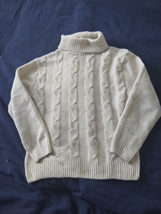 Sweter golf dziewczęcy 134/140