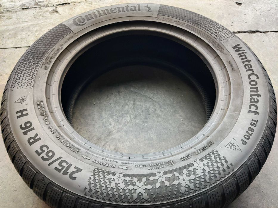 Шини R16 215 65 зимові Continental WinterContact TS870P 22р 8+мм