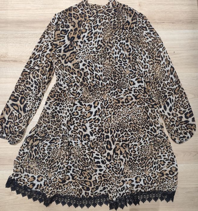 Sukienka damska w panterkę