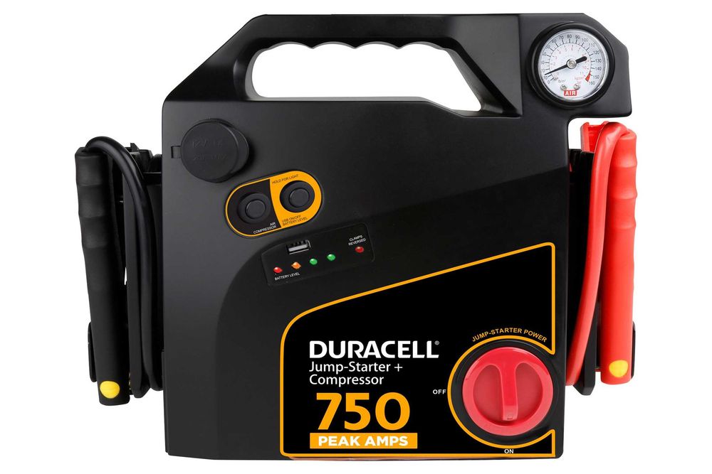 Urządzenie rozruchowe z kompresorem Duracell DRJS20C 750 A | Komplet, nowe!