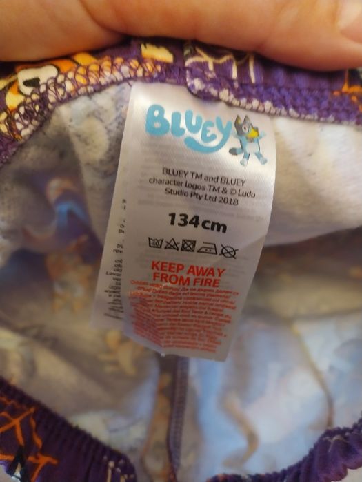 Spodnie legginsy r.134 nowe ocieplone Disney Bluey