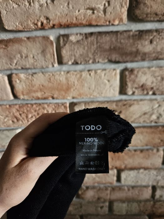 Męska czarna czapka 100% merino