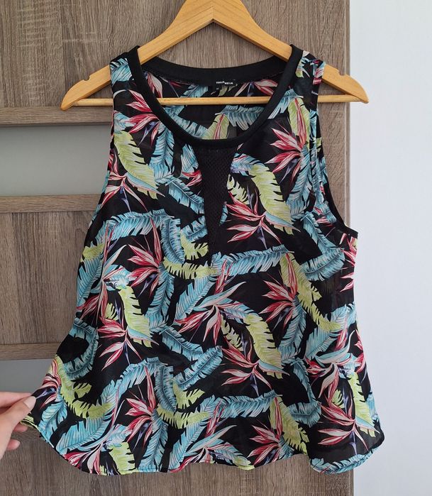 Bluzka na ramiączkach jungle print Tally Weijl 38 top