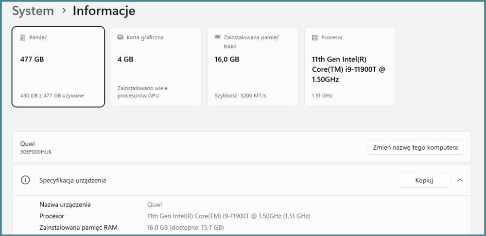Lenovo ThinkStation P350 Tiny Intel i9 nVidia T600 16Gb RAM