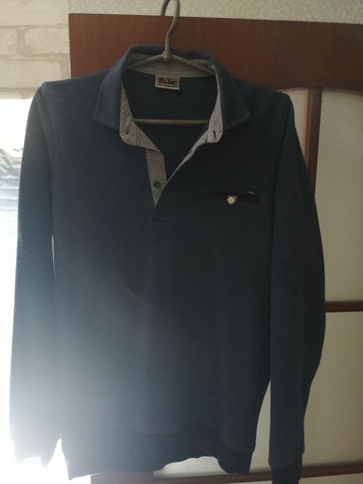 Шикарное поло с длинным рукавом