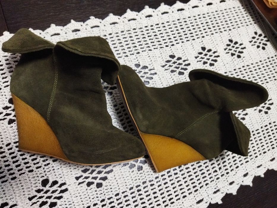 Botas verdes Zara 37