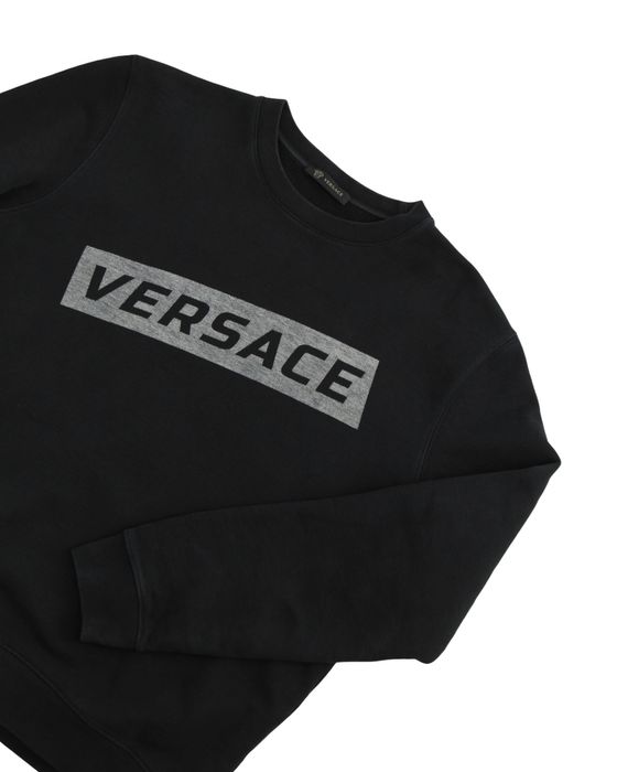 VERSACE чоловічий чорний світшот із логотипом. Оригінал. (М)