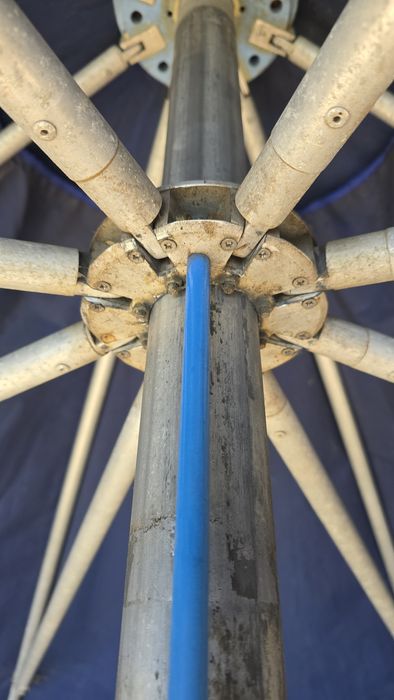 Parasol ogrodowy SAM 340cm  material do poprawek SOLIDNY