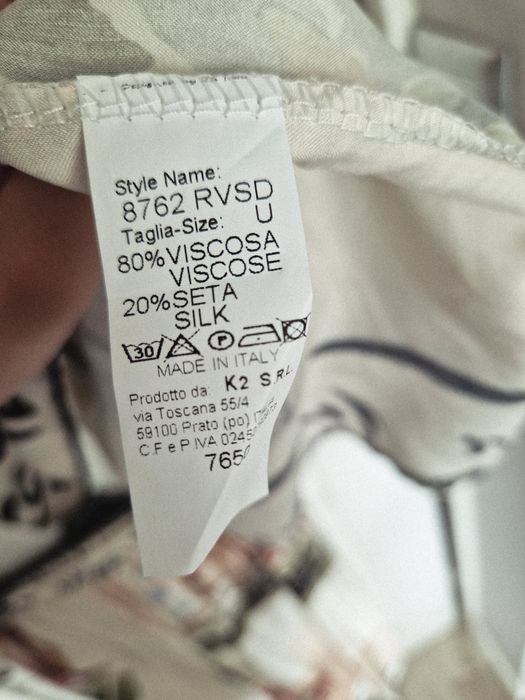 Biały komplet z wiskozy