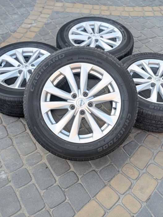 Диски легкосплавні + шини 5x114.3 R17 225/60 Nissan кашкай рог Koleos
