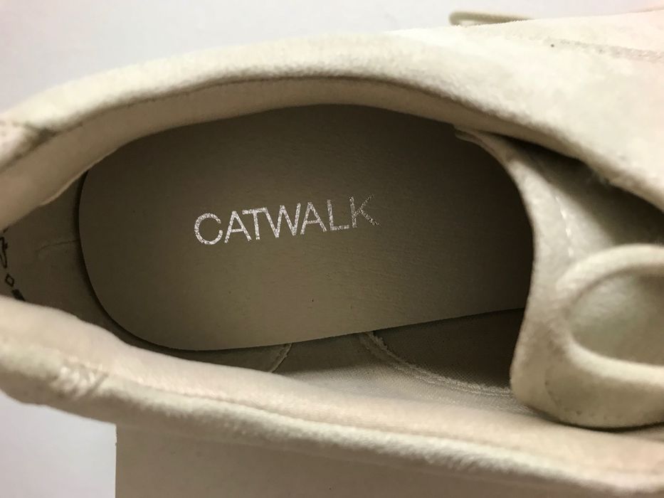 Buty damskie Catwalk, beżowe, rozmiar 38, gruba podeszwa