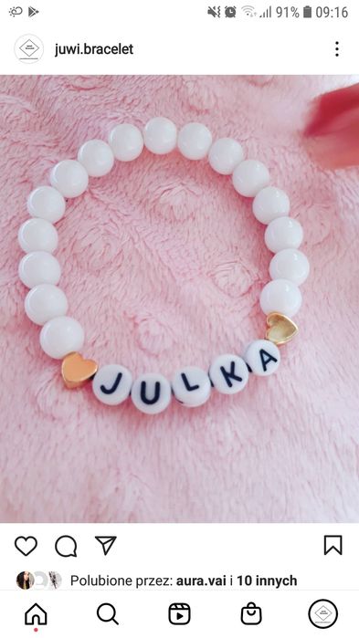 Bransoletki z imieniem