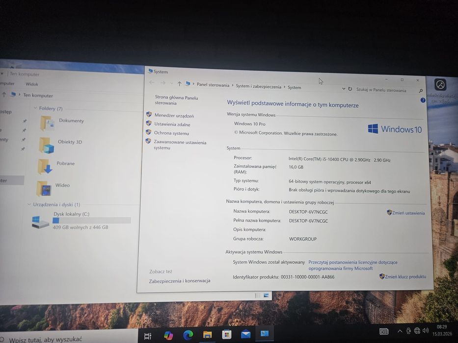 Komputer gamingowy RTX 4060, i5, 16 GB ram