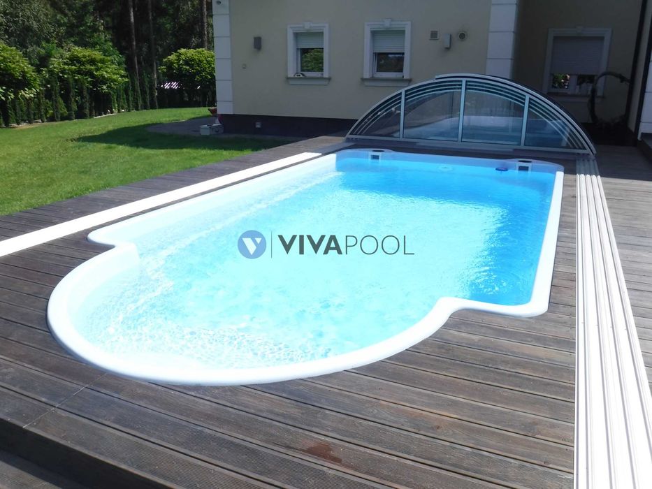 Basen rodzinny z osprzętem PLUS TENERYFA 7,00 x 3,50 Poliestrowy