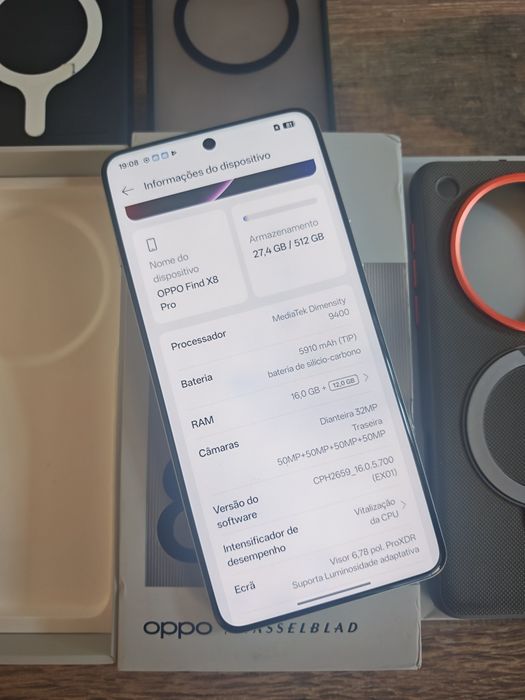 OPPO Find X8 Pro 5G 6.78" 16GB/512GB Dual Sim Branco Seminovo  Aceito Retomas