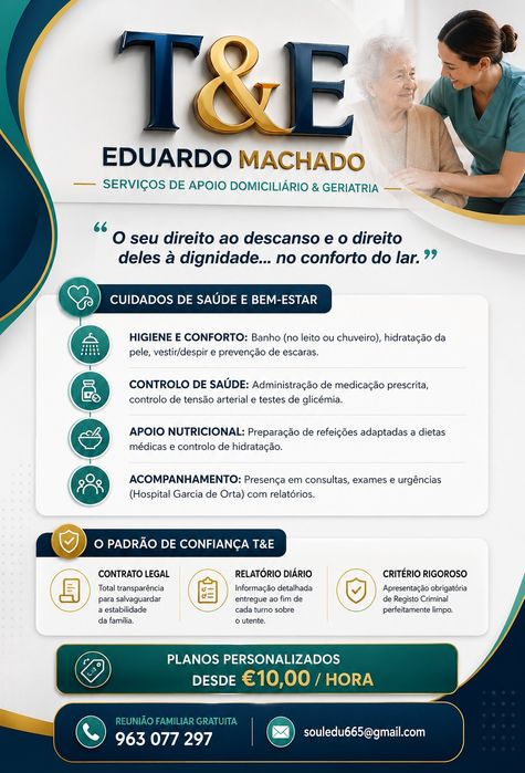 Serviços de Apoio Domiciliário – Cuidados com Carinho e Rigor