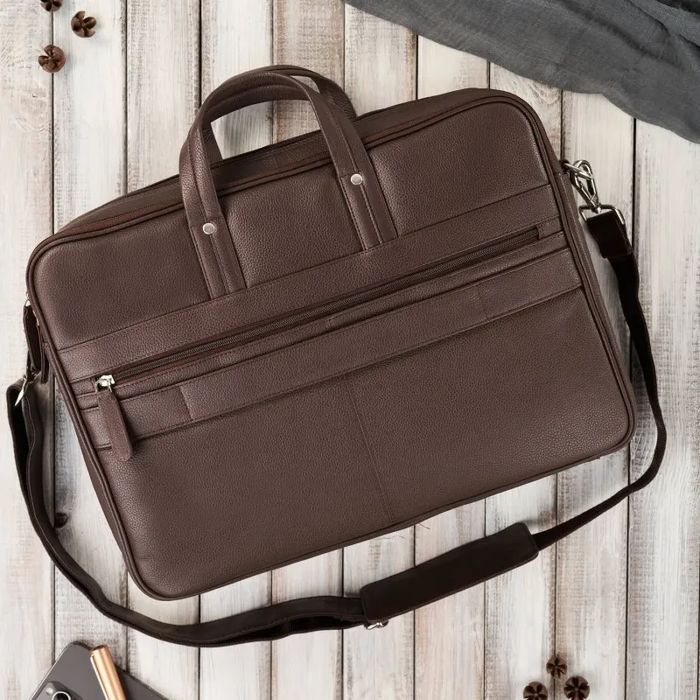 Skórzana torba męska na laptopa Paolo Peruzzi E-25-BR