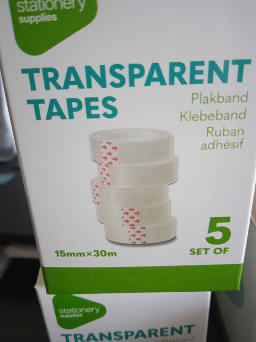 Cx de 5 rolos fita cola transparente