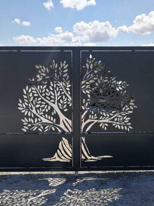 Лазерна різка металу. Панелі на ворота.