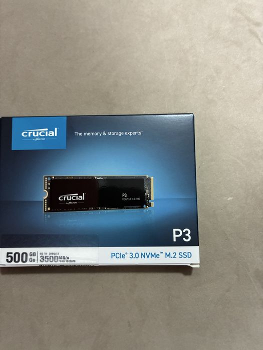 Crucial P3 500GB M.2 PCle Gen3 NVMe Internal SSD