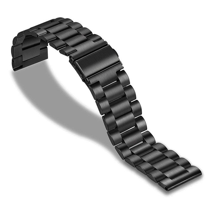 Bracelete 22mm em aço/metal (Nova) Prateada ou Preta