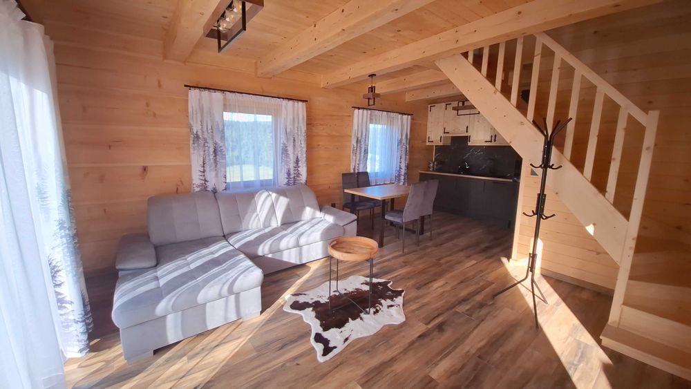 Domek w górach. Domek z bali.