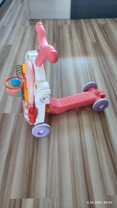 Chodzik, Rowerek 5w1, (bujak, hulajnoga, rowerek, stolik, pchacz)