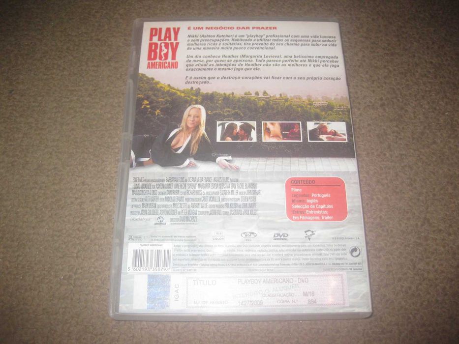 DVD "Playboy Americano" com Ashton Kutcher