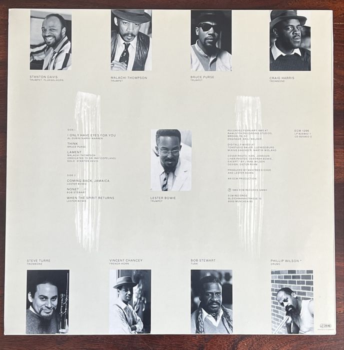 Lester Bowie’s Brass Fantasy I only have eyes for you ECM winyl mint