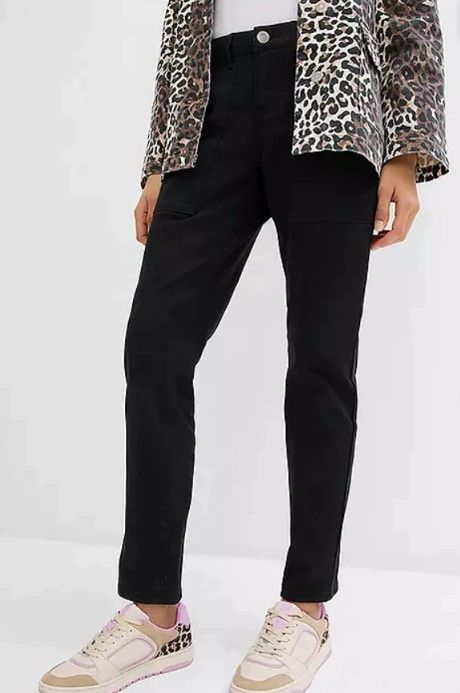 B.P.C spodnie boyfriend 7/8 czarne 46.