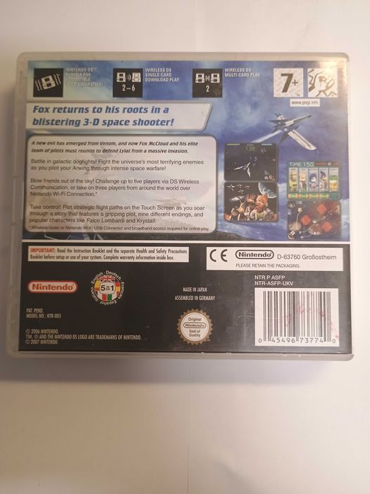 Star Fox Starfox Command Nintendo DS pudełkowa angielska komplet
