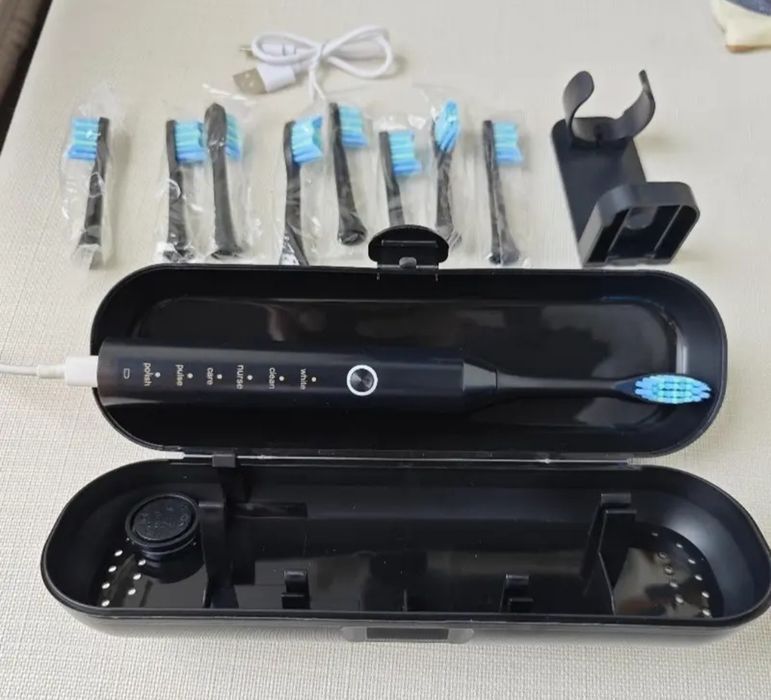 Escova de dentes elétrica inteligente para adultos