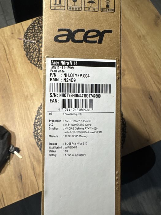 Laptop Acer Nitro v14 na gwarancji